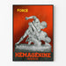 Vintage-Poster Hémagénine Giraud Kraftskulptur Antik