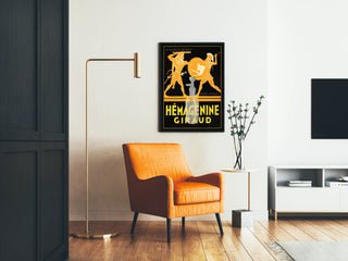 Vintage-Poster Hémagénine Giraud Medizinische Wanddekoration