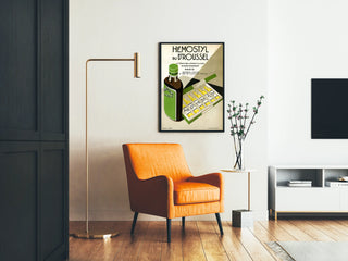 Vintage-Poster Hémostyl des Dr. Roussel – Medizinische Wanddekoration