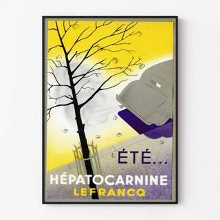 Vintage-Poster Hépatocarnine Sommer Wanddekoration