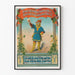 Poster vintage uomo medievale che tiene un boccale di birra