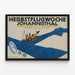Vintage-Poster Herbstflugwoche Johannisthal - Wanddekoration Luftfahrt — gerahmtes Bild an der Wand