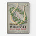 Poster decorativo da parete arpa e alloro Herman Wildenvey