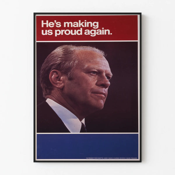 Poster vintage ritratto di leader con slogan ispiratore