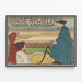 Vintage-Poster Hinde Rywielen - Fahrradfabrik Amsterdam — gerahmtes Bild an der Wand