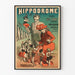 Vintage-Poster Hippodrom Narren Ausstellung Tiroler