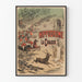 Vintage-Poster Hippodrom Die Jagd - Reiterwanddekoration