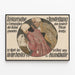 Vintage-Poster Historische Ausstellung Kunsthandwerk - Basel 1912 — gerahmtes Bild an der Wand