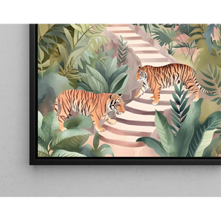 Affiche Tigres et Temple