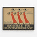 Vintage-Poster Hochschule für Zuschneidekunst Berlin - Elegante Wanddekoration — gerahmtes Bild an der Wand