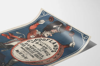 Vintage-Poster Hoofland's Deutsches Tonic – Retro-Medizinische Wanddekoration