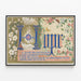 Antique Illustration Poster Hope and Floral Serenity — framed artwork on a wall