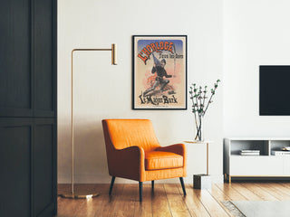 Vintage-Poster Dekorative Uhr Le Major Burk