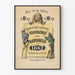 Vintage-Poster mit satirischem Humor, populärer Kalender 1862