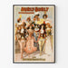 Vintage-Dekorposter Hurly-Burly Extravaganza & Raffiniertes Vaudeville