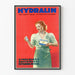 Vintage-Poster Hydralin Antiseptisch Gynäkologisch für Wanddekoration