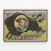 Vintage Poster I Am Coming Colonel W.F. Cody — framed artwork on a wall