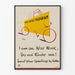 Vintage-Poster Postamt Telegramm - Retro-Wanddekoration