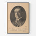 Poster vintage ritratto Woodrow Wilson citazione ispiratrice