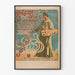 Vintage-Poster für eine Amateur-Kunstausstellung mit Maler und Palette