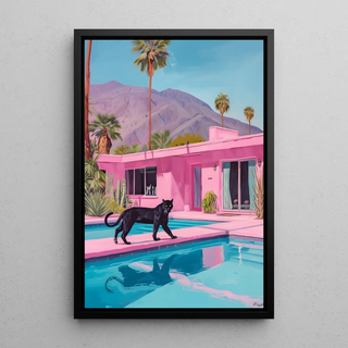 Black Panther Table and Pink Villa - Modern Escape