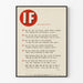 Dekoratives Poster 'IF' nach Rudyard Kipling