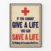 Canadian Red Cross Poster - Humanitarian Commitment Message