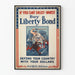 Poster vintage invito all'acquisto di un Liberty Bond per la difesa del paese