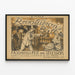 Vintage Poster Revolution and Carnival Ball Secession — framed artwork on a wall