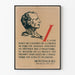 Poster Quotation Montesquieu for Intellectual Wall Decoration