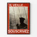 Poster Murale Vintage « Il Veille... Souscrivez » - Decorazione Marina