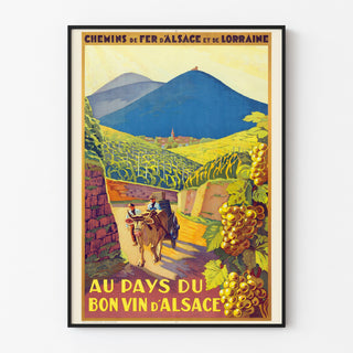 Vins d'Alsace | Reproduction d affiche ancienne