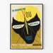 Vintage poster raising awareness against malaria and mosquitoes