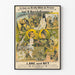 Poster vintage per lo spettacolo del medium Lane e Ney