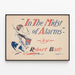 Decorative poster In The Midst of Alarms by Robert Barr — framed artwork on a wall