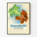 Vintage-Poster Indhaméline Lejeune Saisonblätter