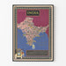 Vintage Industrial and Agricultural Map Poster of India