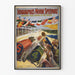 Vintage-Poster vom Indianapolis Motor Speedway Autorennen