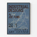 Poster decorativo di design industriale di Joe Funk
