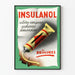 Vintage-Poster Insulanol für Wanddekoration Gesundheit