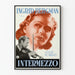 Vintage poster Intermezzo with Ingrid Bergman and violinist