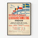 Vintage-Poster des internationalen Leichtathletiktreffens 1948