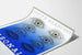 Poster Art Déco Nuits Blanches Isonal Blu e Nero