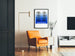 Poster Art Déco Nuits Blanches Isonal Blu e Nero
