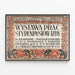 Poster vintage esposizione artistica Izba a Cracovia — quadro incorniciato alla parete