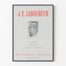 Poster di esposizione J.E. Laboureur Biblioteca Nazionale 1954