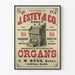 Vintage-Poster J. Estey & Co. Orgel Retro Wanddekoration