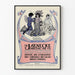 Poster pubblicitario vintage Laenecke Printing Ink Co. stile Art Nouveau