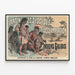Vintage-Poster Jardin Zoologique d'Acclimatation Indiens Galibis — gerahmtes Bild an der Wand