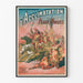 Vintage poster of the Botanical Garden of the Acclimatization Zoological Park with Native Americans